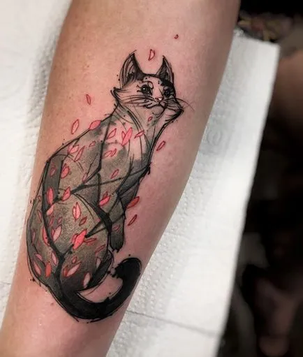 Tatuaje cu pisici