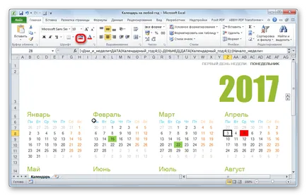 Cum se umple calendarul