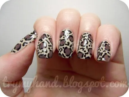 Cifrele de pe unghii leopard