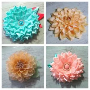 Kanzashi dalii master-class