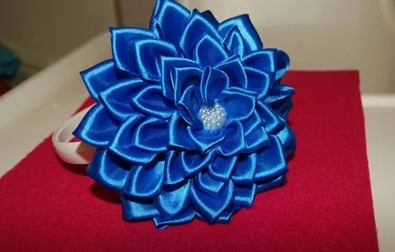 Kanzashi dalii master-class Kanzashi dalii master-class