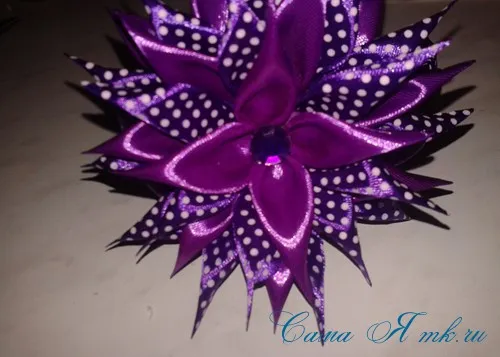 Kanzashi dalii master-class