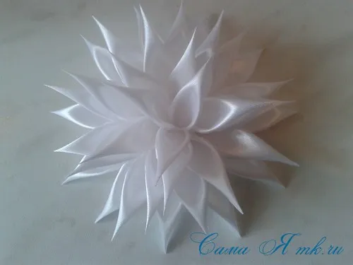 Kanzashi dalii master-class