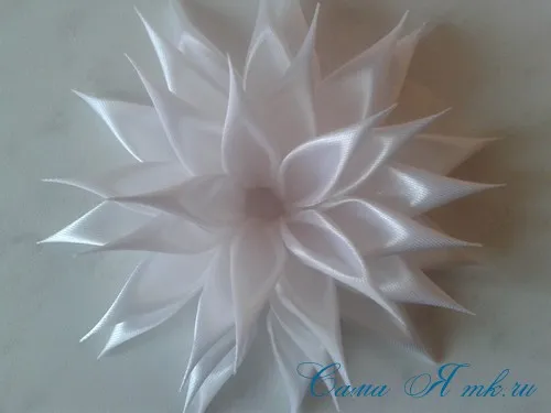 Kanzashi dalii master-class