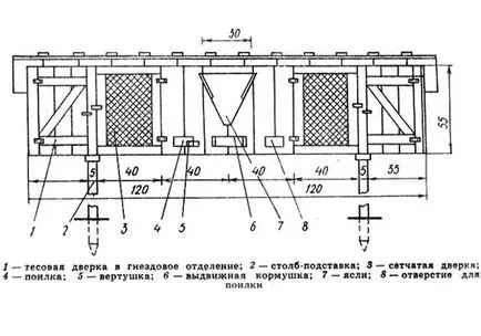 hutches de iepure cu desenul lor mâini