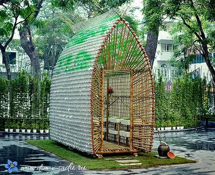 Mobilier de grădină cu mâinile lor din materiale de resturi