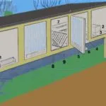 hutches de iepure cu desenul lor mâini