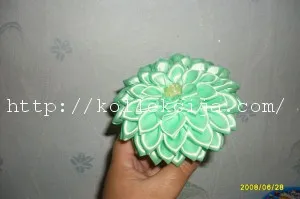 Kanzashi dalii master-class Kanzashi dalii master-class