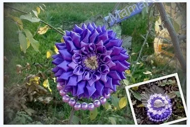 Kanzashi dalii master-class