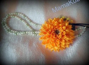 Kanzashi dalii master-class