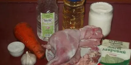 Rabbit în smântână cum să gătească Rabbit în smântână cum să gătească