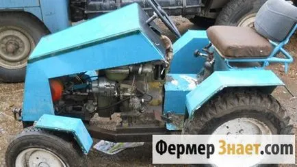Mâinile lui de motoblock minitractori