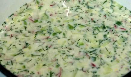 Cum se umple okroshka