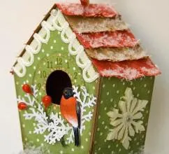Birdhouse cu desenul lor mâini