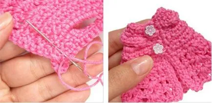 Clasa de master pe rochie de tricotat croșetat