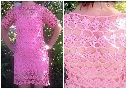 Clasa de master pe rochie de tricotat croșetat