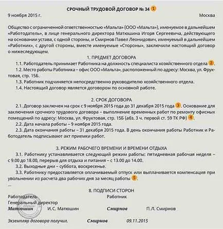 Ce este un contract pe durată determinată