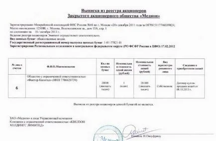Ce este un extras din registrul acționarilor Ce este un extras din registrul acționarilor