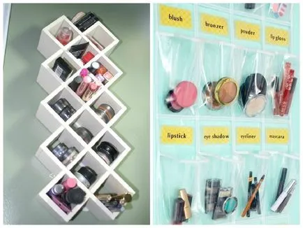 35 de moduri interesante de a stoca produse cosmetice