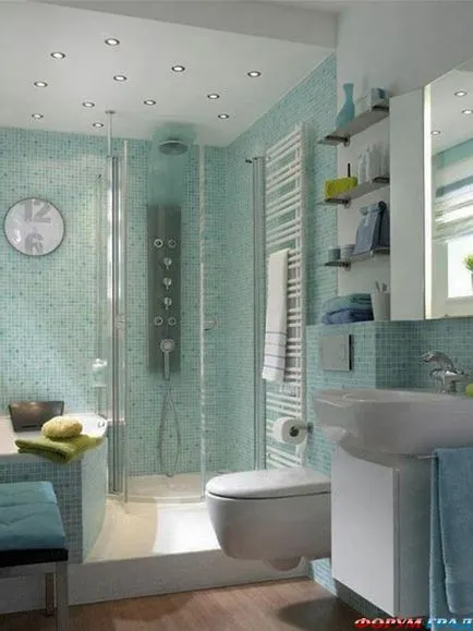 30 idei de design pentru bai mici