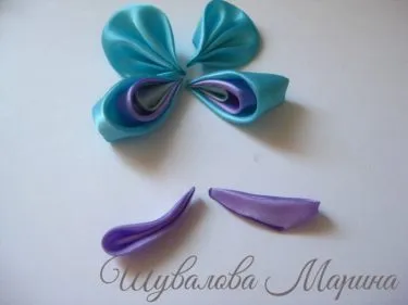 Fluture de panglici de satin, o clasă de master