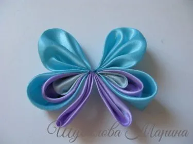 Fluture de panglici de satin, o clasă de master