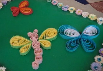Quilling circuit de fluture și o clasă de master pentru nachinayuyih (foto)