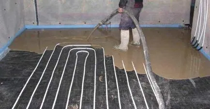 șapă de beton pentru podea apă caldă (beton) șapă de beton pentru podea apă caldă