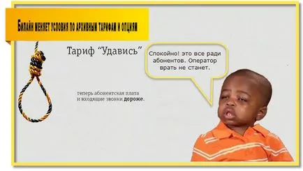 Beeline modificarea condițiilor privind tarifele de arhivare și opțiuni