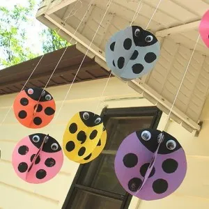 Ladybird din resturi de materiale