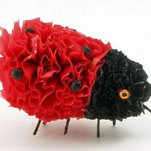 Ladybird din resturi de materiale