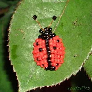 Ladybird din resturi de materiale