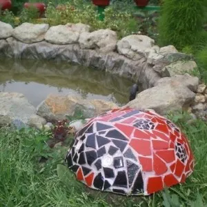 Ladybird din resturi de materiale