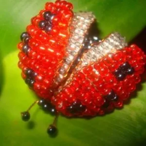 Ladybird din resturi de materiale