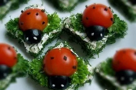 Ladybird din resturi de materiale