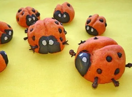 Ladybird din resturi de materiale