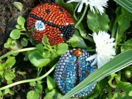 Ladybird din resturi de materiale