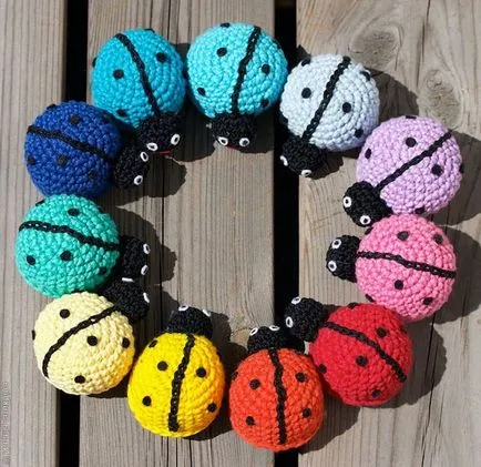 Ladybird din resturi de materiale
