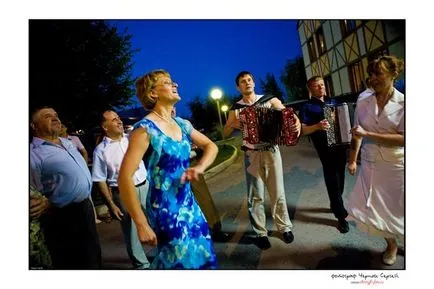 Ditty nunta amuzant și distractiv, un acordeon, jubileul de aur și argint