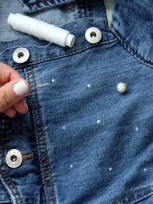 Cum să jacheta denim cu strasuri