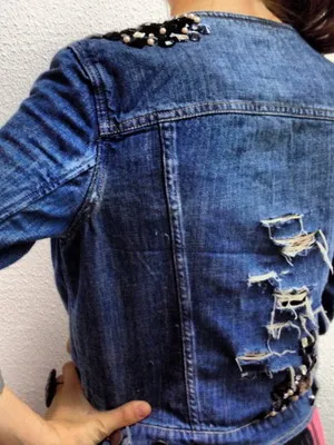 Cum să jacheta denim cu strasuri