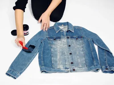 Cum să jacheta denim cu strasuri Cum să jacheta denim cu strasuri