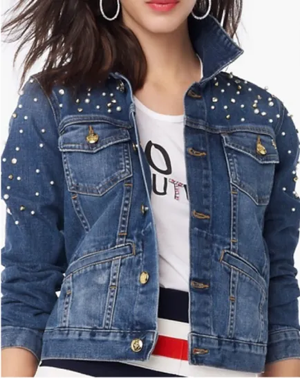 Cum să jacheta denim cu strasuri Cum să jacheta denim cu strasuri