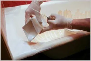 Spall reparat în baie, materialele și metoda de reparare (Spall reparat în baie) Spall reparat în baie, materialele și metoda de reparare