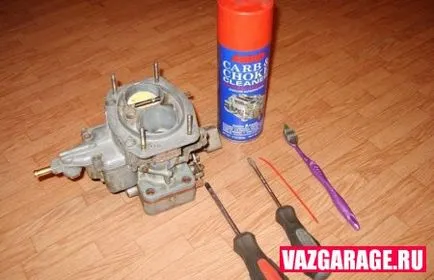 Curățarea carburatorului cu mâinile lor