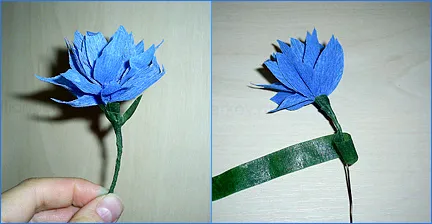 Florile din carton ondulat (hârtie) Flori din carton ondulat
