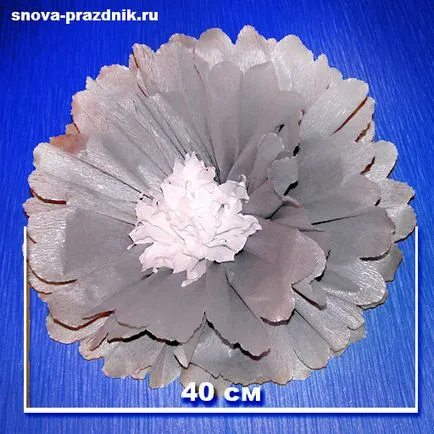 Florile din carton ondulat (flori de hârtie creponată) Flori din carton ondulat