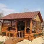 foișor din lemn de grădină 35 de fotografii
