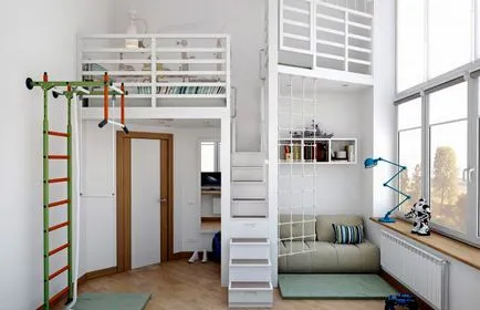 Colțul copiilor într-un apartament studio - idei, fotografii