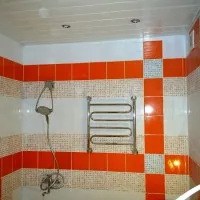 Design țiglă pentru opțiuni de dimensiuni fotografii baie mică cameră